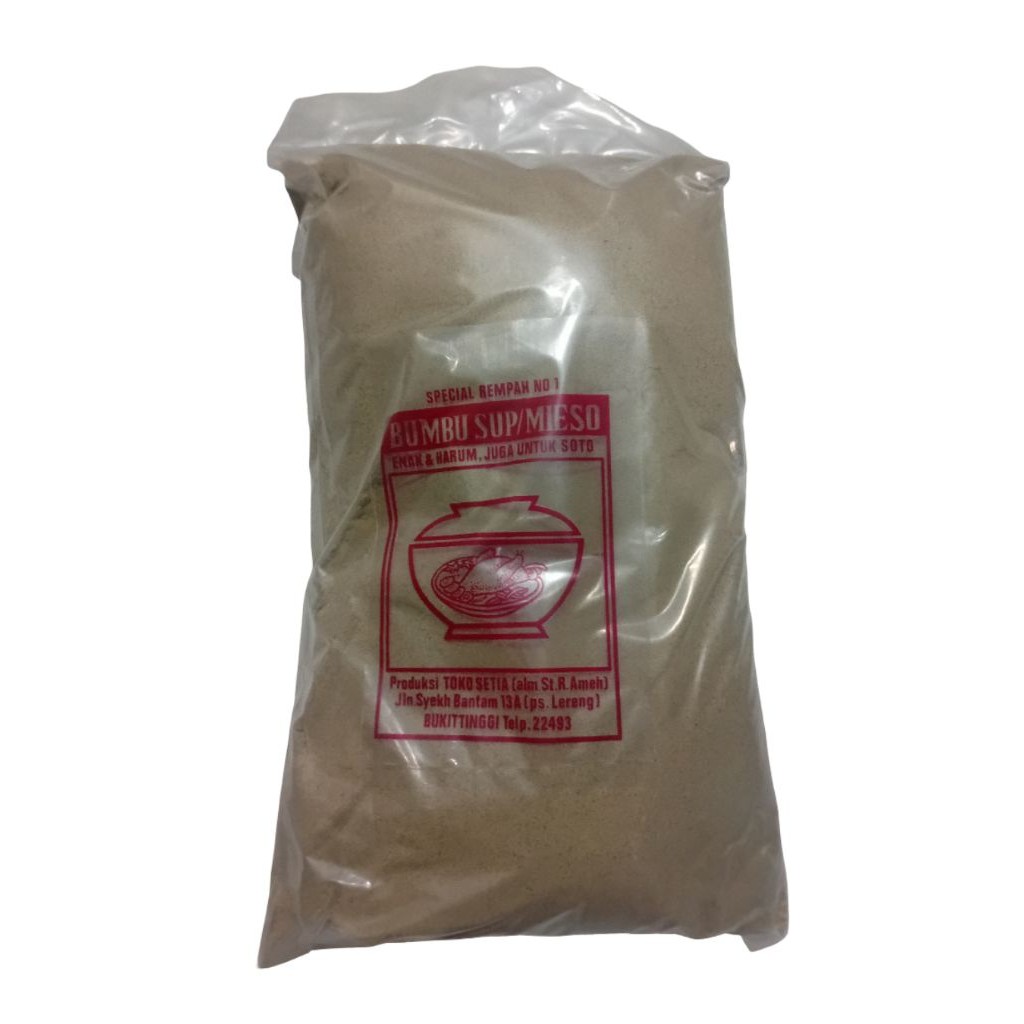 

Bumbu Sup Mie Soto Pasar Lereng Bukittinggi Asli Bumbu Bubuk Enak & Harum 1kg