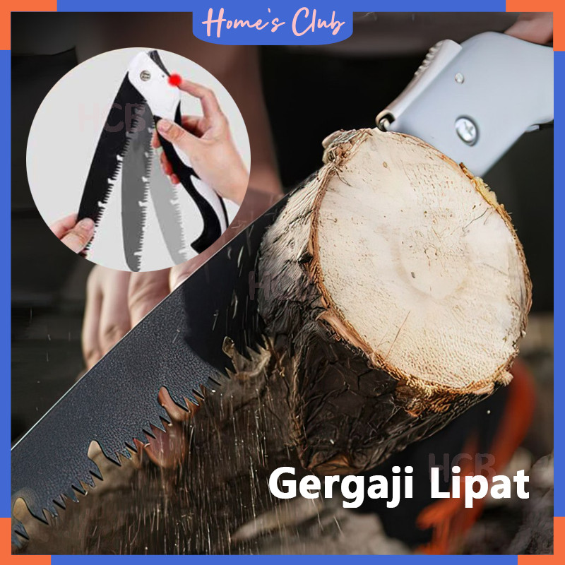 250mm/300mm Gergaji Kayu Lipat Anti Karat Gergaji Lipat Portable Multifungsi