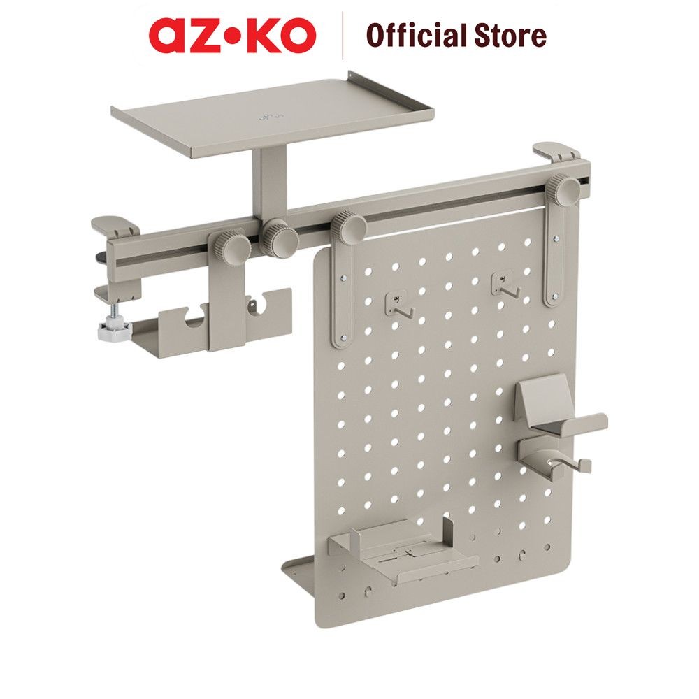 

AZKO Sovox 55.7X25.2X57.6 cm Papan Pegboard Modular Gaming Rail - Abu-Abu Matte Papan Pegboard Meja Pegboard Organizer Dinding Gantungan Alat Kerja Rak Tempel Meja Kerja