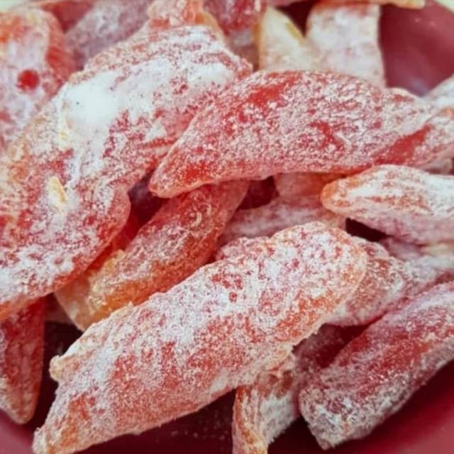 

Manisan pepaya kering thailand 500 gram / dried sweet papaya