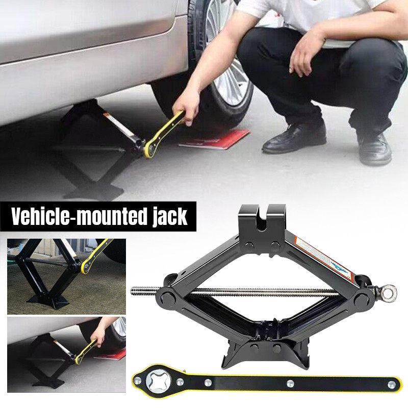 Dongkrak Terpasang di Mobil Dongkrak Hemat Tenaga Kerja Jack Kunci Pas Tangan Hidraulik Kecil