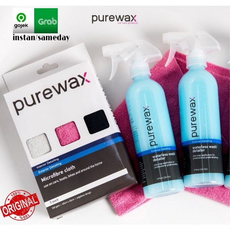 PUREWAX WATERLESS / NANO COATING CHERAMIC ANTI JAMUR KACA EFWCT DAUN TALAS POLES MOBIL ANTI BARET