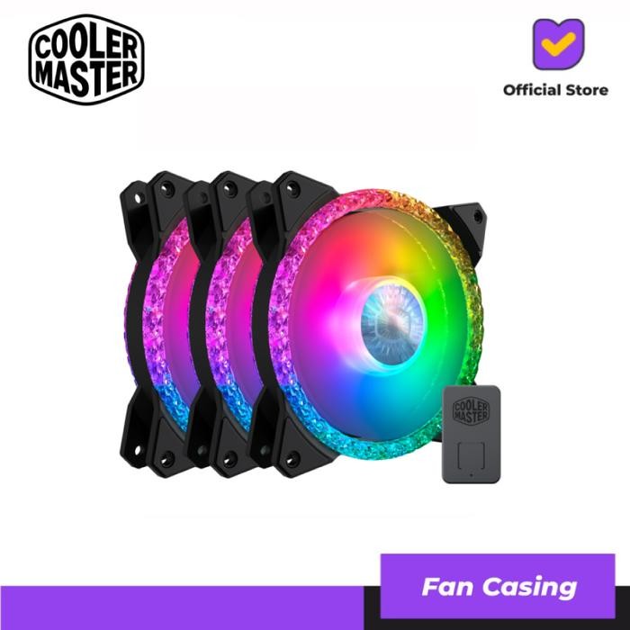 Cooler Master MasterFan MF120 Prismatic - 3pack 12CM Fan Case