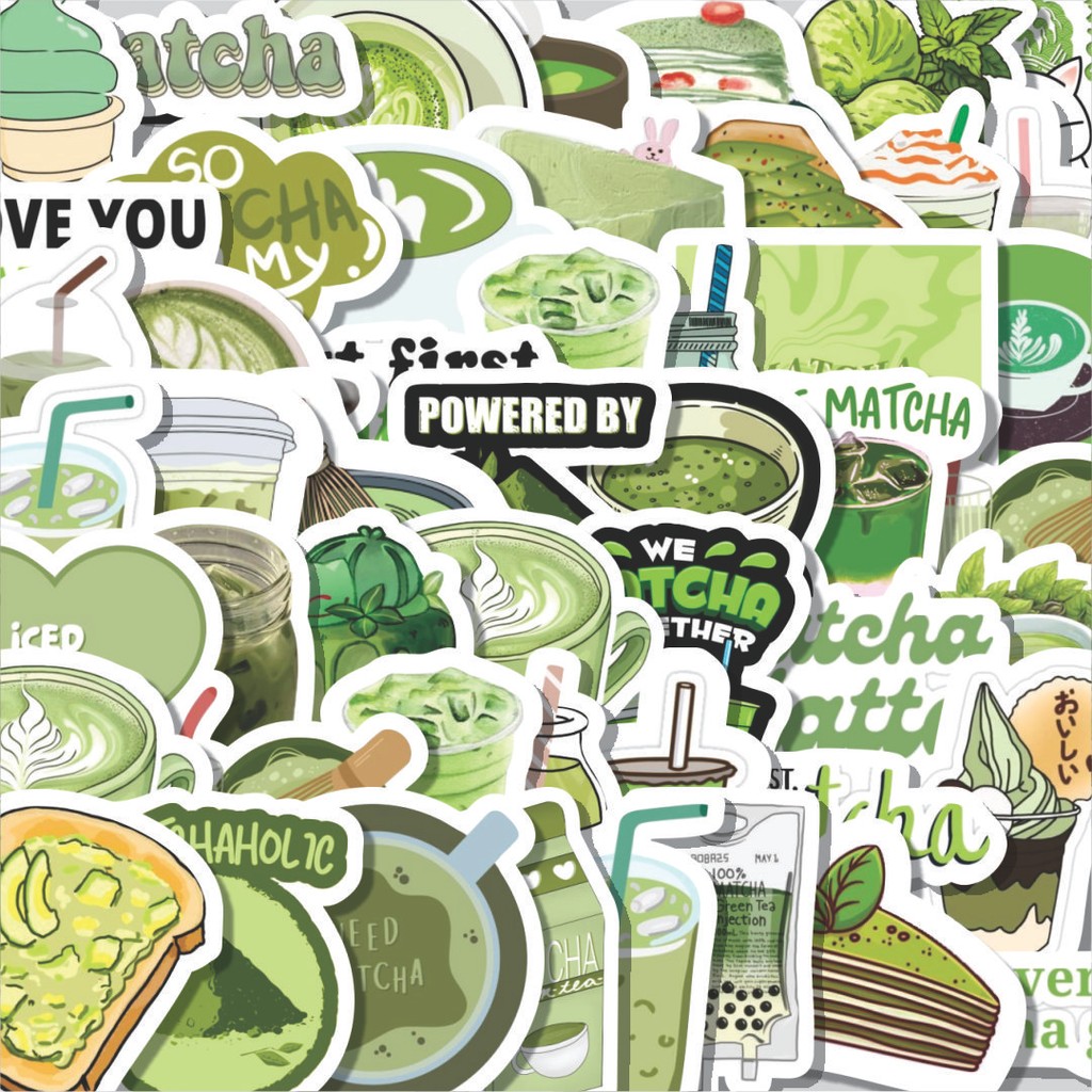 

Stiker Cutting Pack Stiker Minuman Matcha Isi 100Pcs Series Aesthetic Lucu Keren Untuk Koper Bahan Vynil