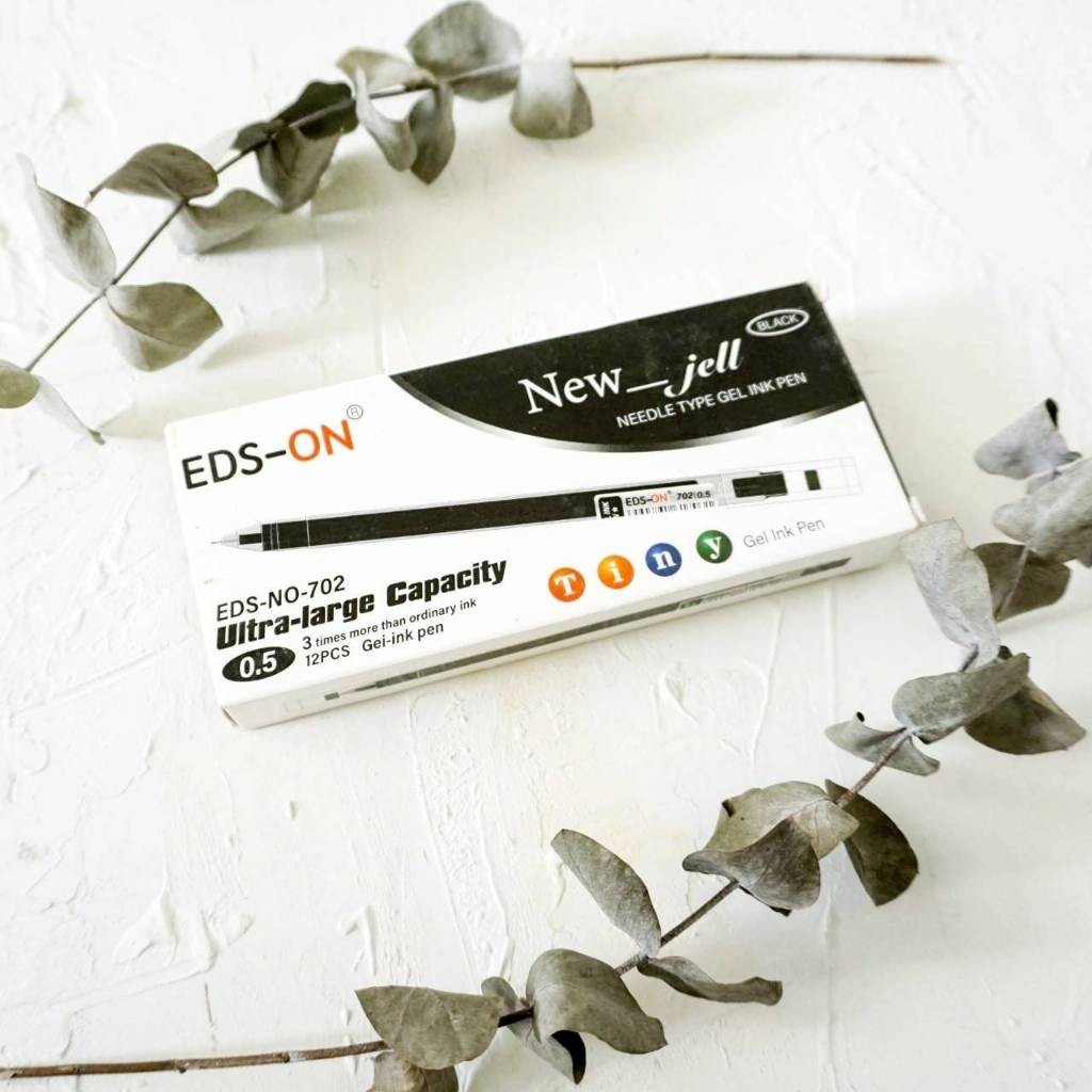 BOLPOIN GEL / BOLPEN GEL HITAM EDS-ON 702