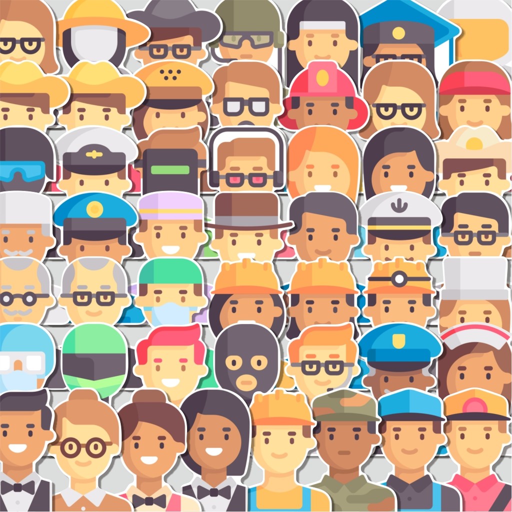 

Stiker Cutting Pack Stiker Job and Professions Avatar Isi 100Pcs Series Aesthetic Lucu Keren Untuk Koper Bahan Vynil