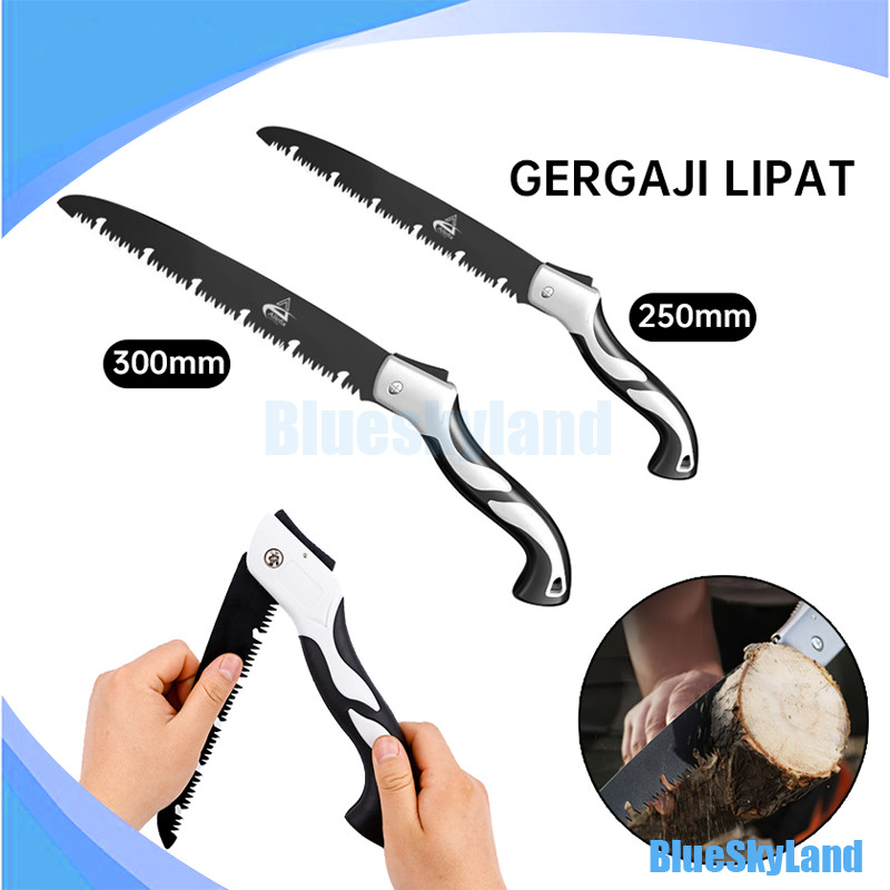Gergaji Lipat Kayu Perkakas Gergaji Lipat Portabel Folding Wood Hand Saw 250MM/300MM Gergaji Pohon G
