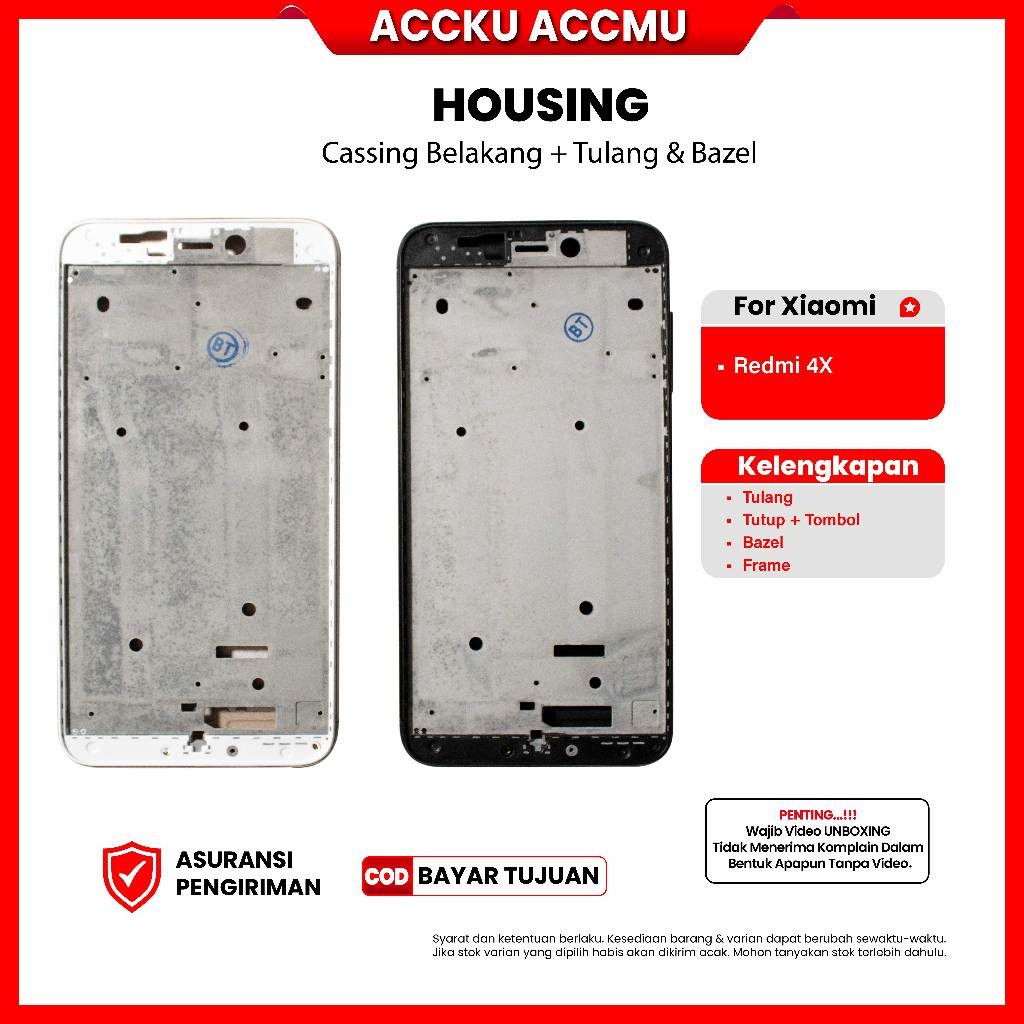 Terbaru Housing Kesing Xiaomi Redmi 4X Kesing Xiaomi Redmi 4X
