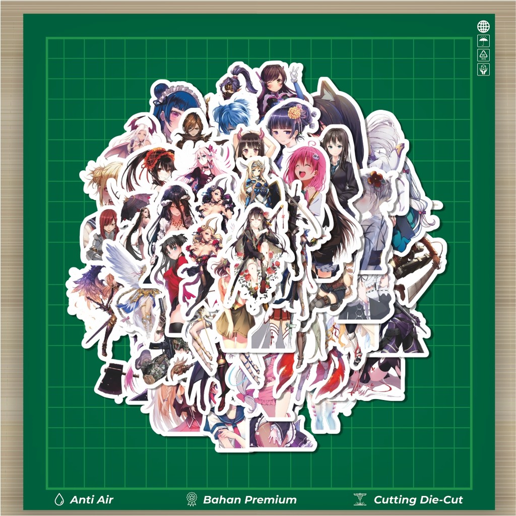 

HOT 50 PCS STIKER Stiker Acgn Beauty Girls Series Character Mix Stiker Fashion Cars Decal Dingin Kartu Album Custom Vinyl Anti Air- Sticker Aesthetic Buku Journal Koper Casing HP Tablet Laptop Helm Motor Botol Minum