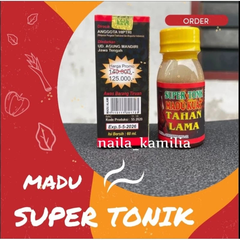 sanatakompas - MADU SUPER TONIK ORIGINAL ASLI HERBAL ALAMI TAHAN LAMA