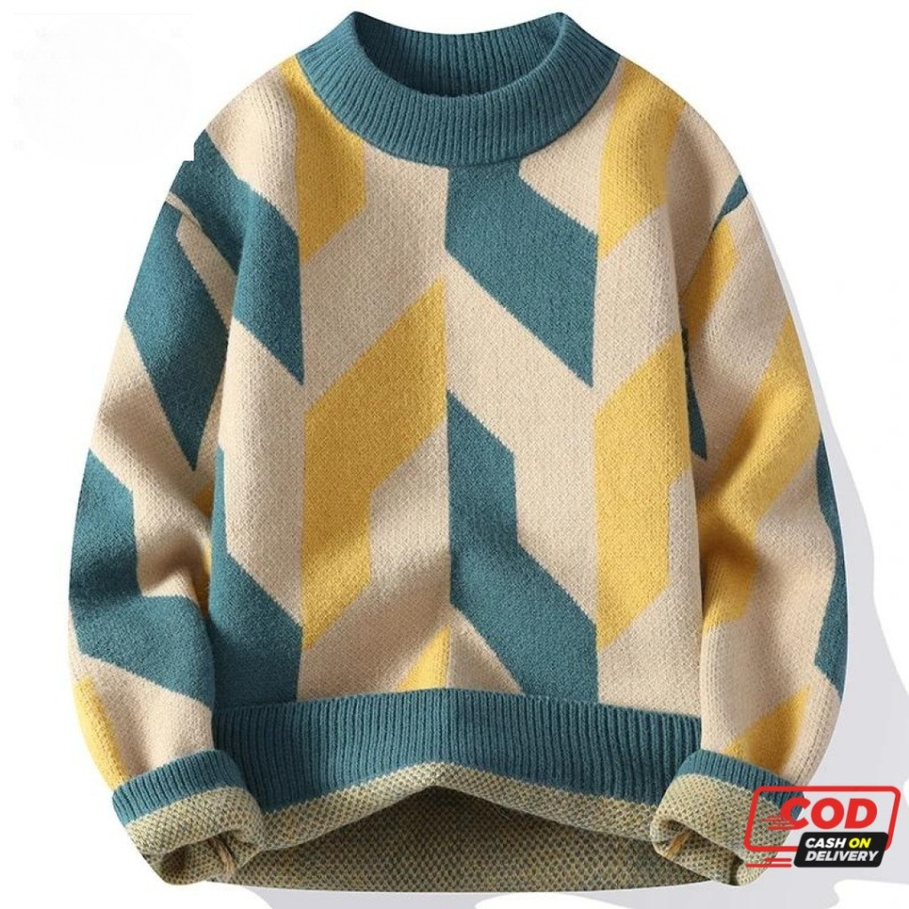 Lucas Sweater Rajut Pria Luxuria Bahan Knit Premium Lembut Dan Tebal Rajutan Premium Quality Hanieib