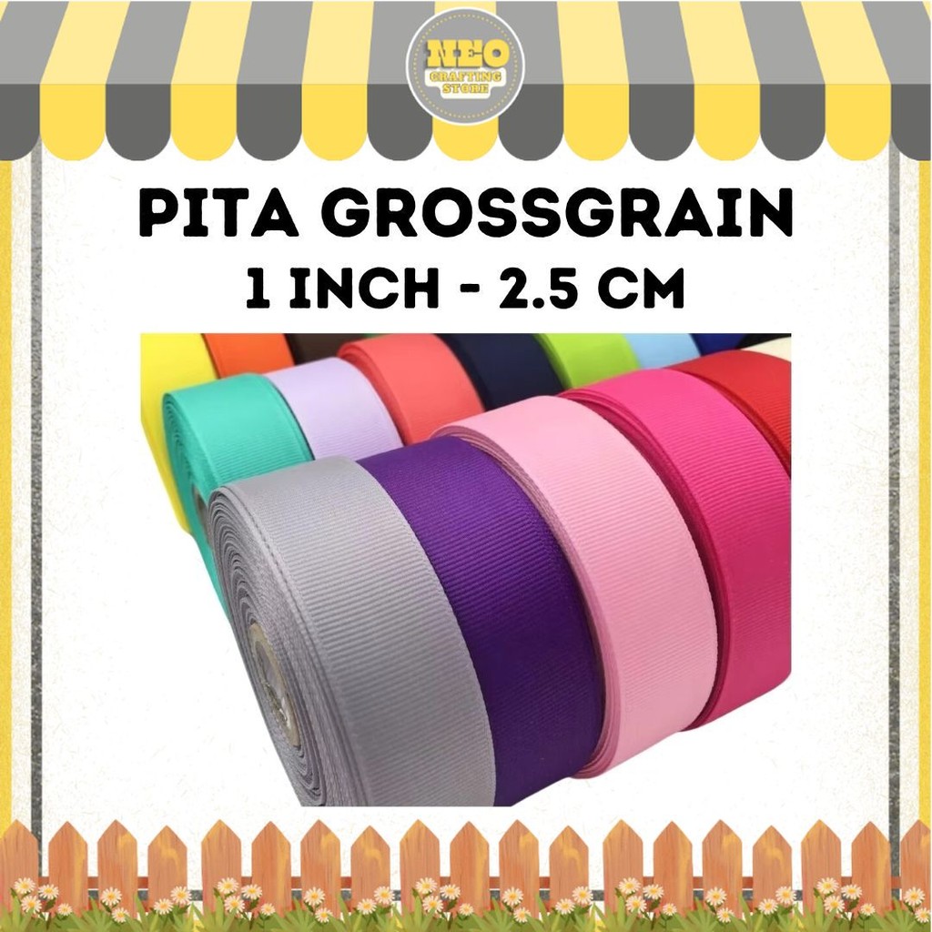 

Pita Grossgrain 1 inch / 2.5 cm per roll 20 yard / 18,5 m grosgrain