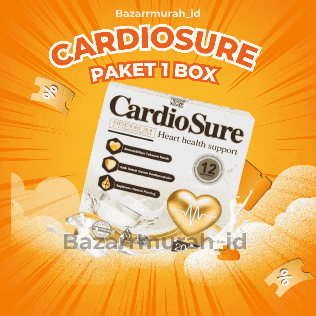 

PROMO PAKET 2 BOX CARDIOSURE MILK SUSU OBAT HIPERTENSI JANTUNG STRUK KOLESTROL ASAM URAT 100% ORIGINAL
