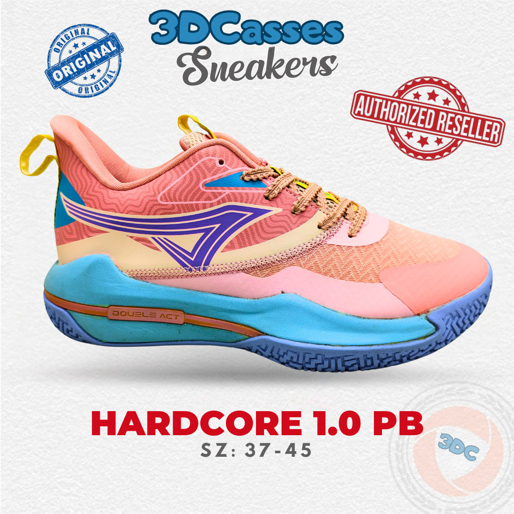 Ardiles HARDCORE 1.0 PINK BLOSSOM - Sepatu Basket/Olah Raga Pria Dewasa Ardiles Original