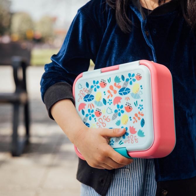 Quokka Kids Sandwich Box Twist - Tempat Makan Anak Nasi Plastik - Birds