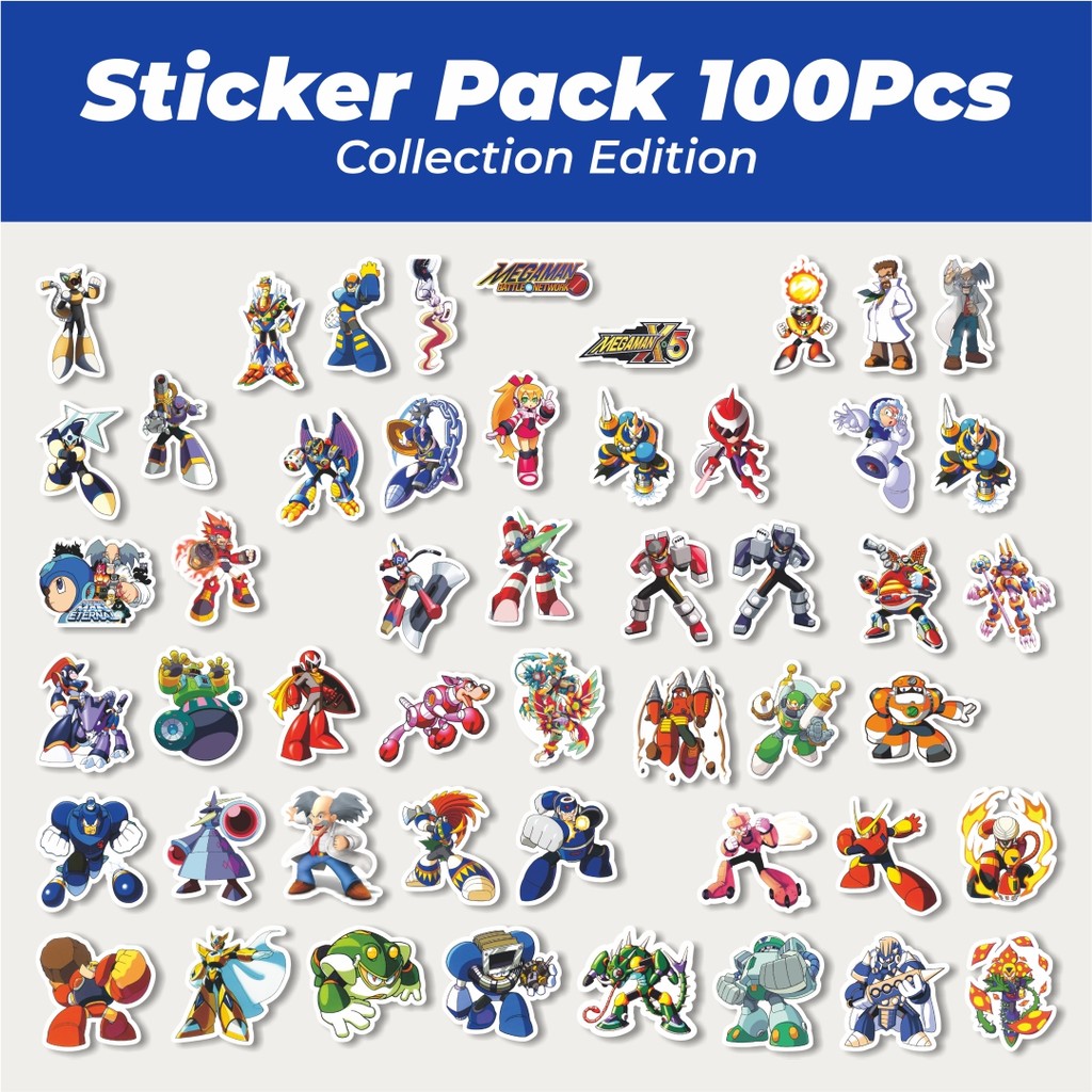 

Hot Stiker Capsom Series Megaman Universe Character Mix 2 Lucu Anti Air Stikers Berperekat Waterproof Sticker Decal Buat Motor Helm Buku Journal Koper Casing HP Laptop Botol Minum