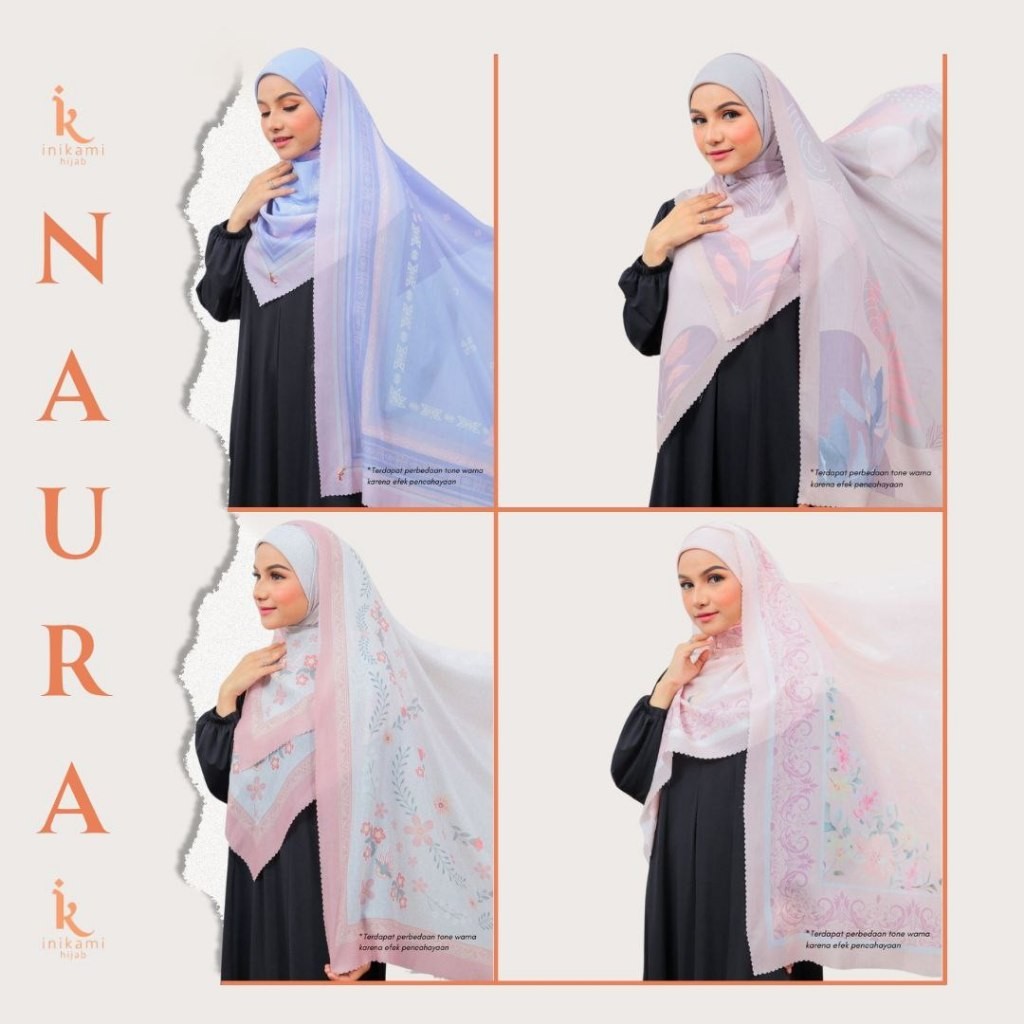 IniKami Hijab - Segi Empat Naura Voal