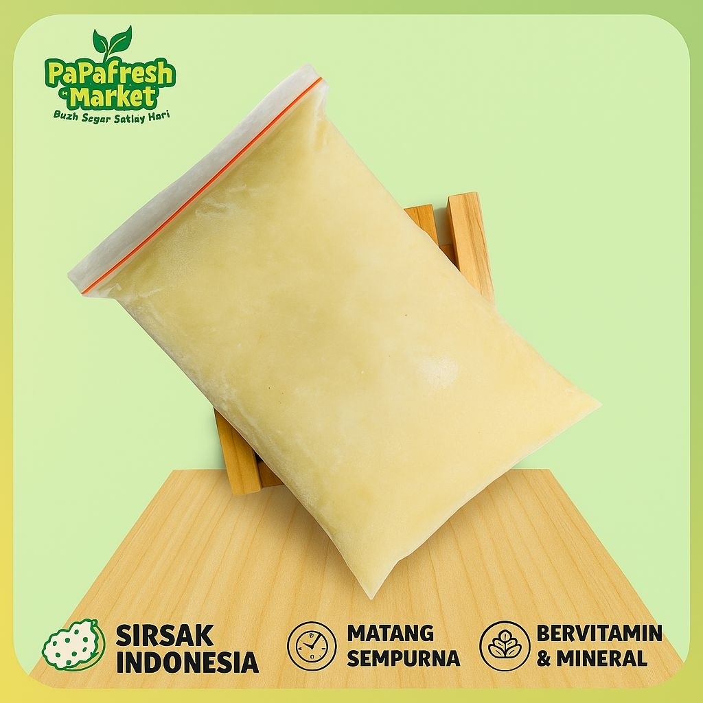 

{COD] BUAH SIRSAK FROZEN 1 KG TERDEKAT TANPA BIJI SIAP PAKAI asd