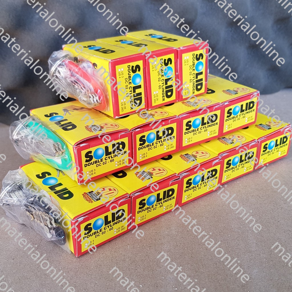 Silinder Anak Body Kunci Pintu SOLID MASTER KEY Double Cylinder DC 02