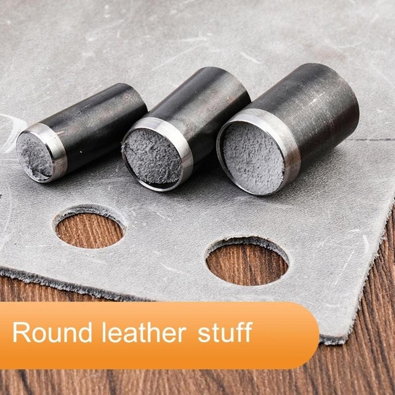 

5Pcs Hollow Pun-ing Cutter Tool Round Hole Pun-ing Cutter Set for Leather D7WE