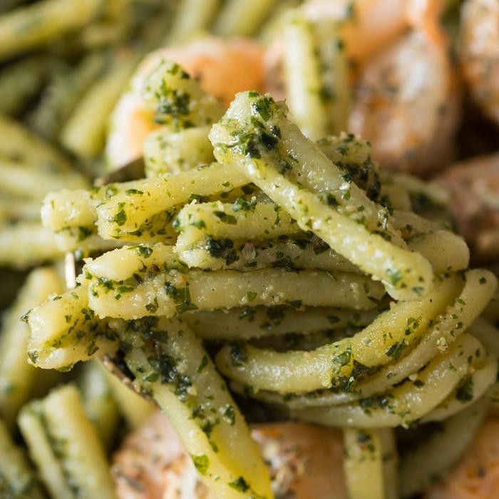 

cathylicious organic vegan pesto Pasta alla genovese