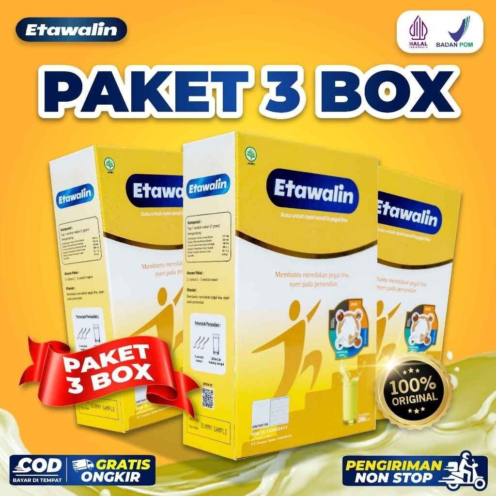 

Etawalin Paket 3 Box Susu Kambing Etawa Original Nyeri Original Herbal Untuk Pegal Linu Asam Urat