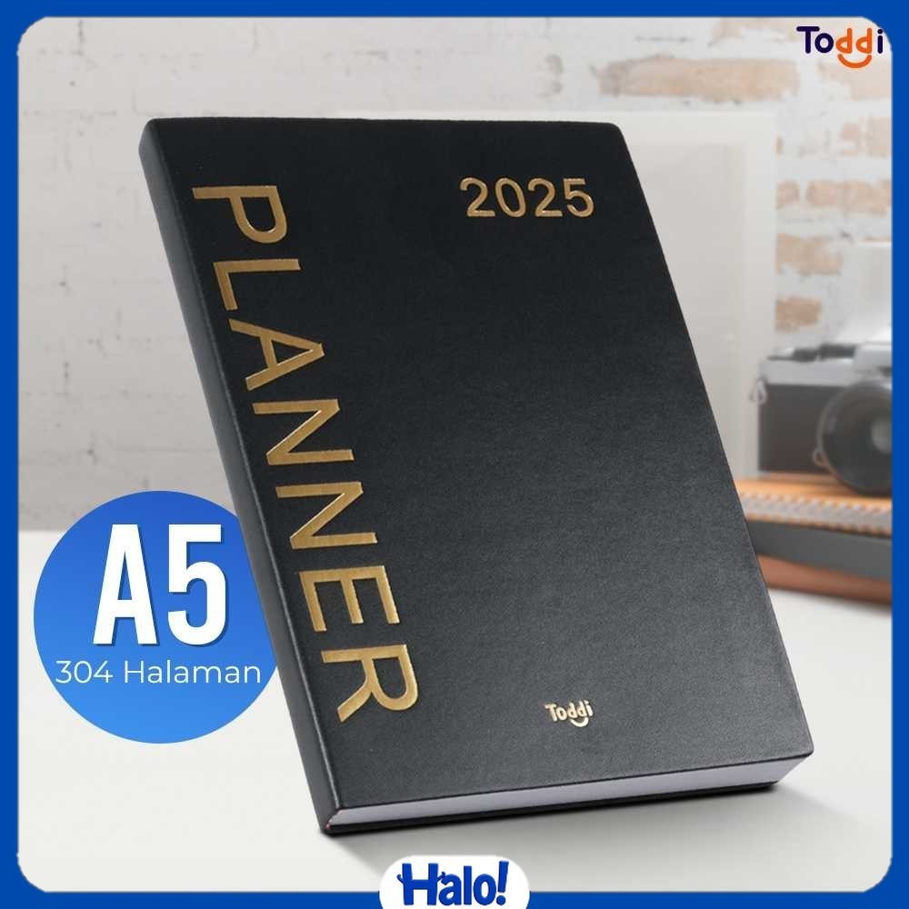 

Toddi Buku Agenda Softcover Monthly Planner Notebook A5 304 Halaman - TD-2025