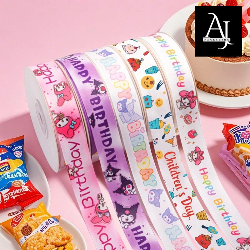 

SANRIO MY MELODY PITA SATIN HAPPY BIRTHDAY ULANG TAHUN [METERAN]