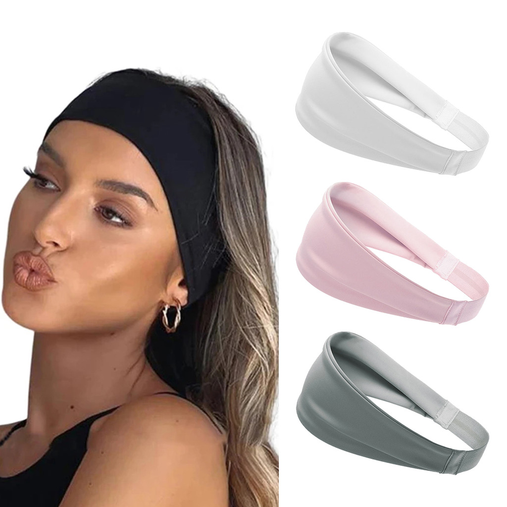 Ikat kepala olahraga, penyerap keringat, ikat kepala yoga, pria dan wanita, ikat kepala lari dan keb