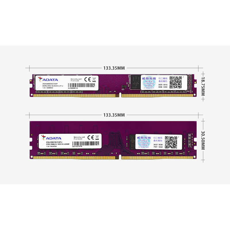 100% Original ADATA DDR4 RAM Very Low Profile Memoria 8GB 3200Mhz 16GB 288PIN Single VLP RAM Memory 