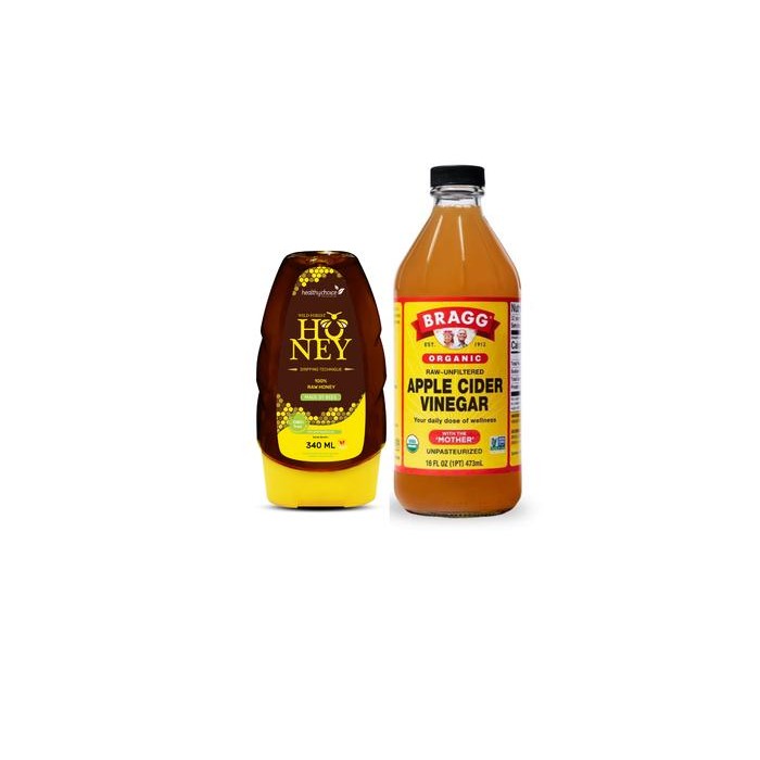 

Bundling Bragg Apple Cider Vinegar 473ml & Wild Forest Honey 340ml Cuka Apel