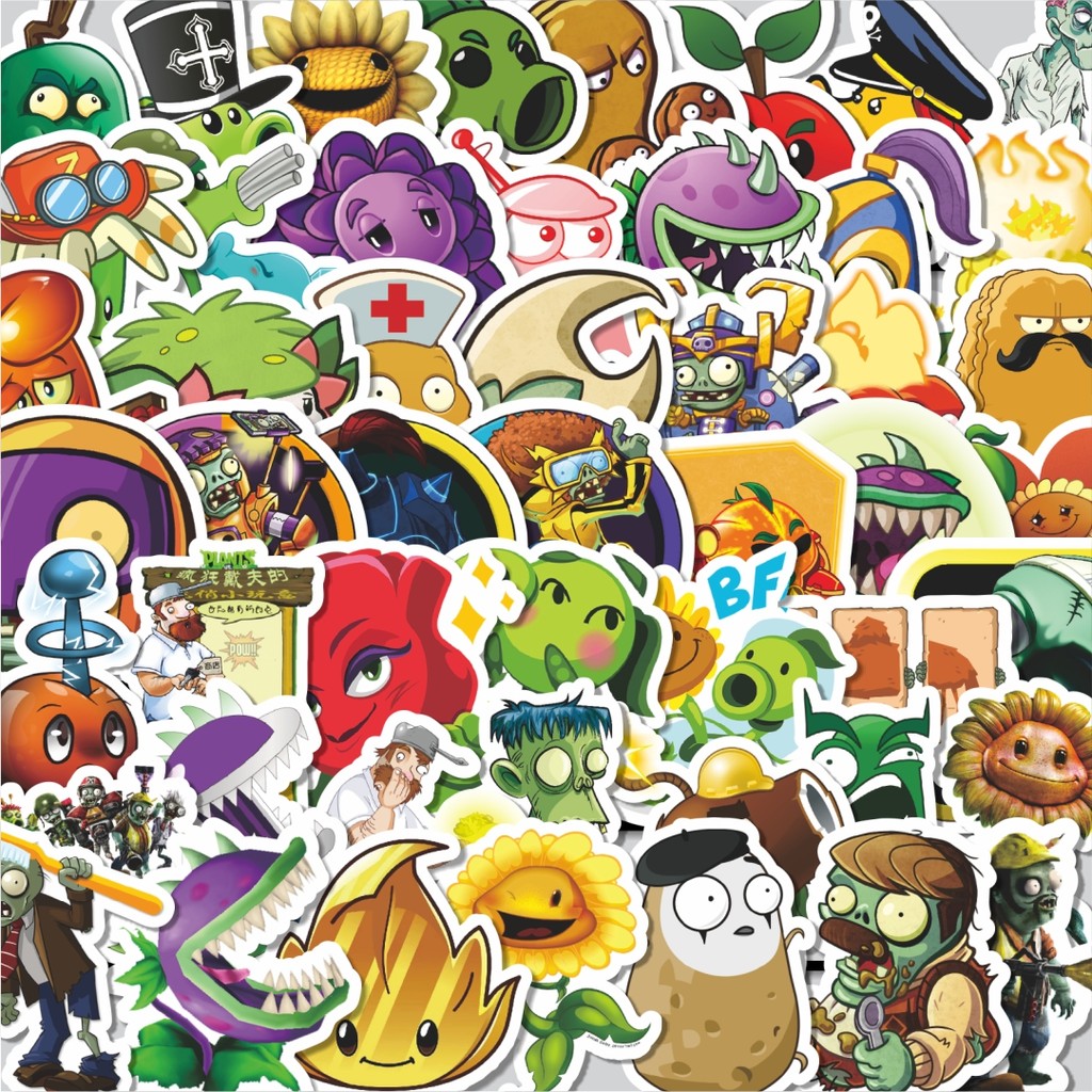

Stiker Cutting Pack Stiker Game Series PLANT vs ZOMBIE Character Mix 1 Isi 100Pcs Series Aesthetic Lucu Keren Untuk Koper Bahan Vynil