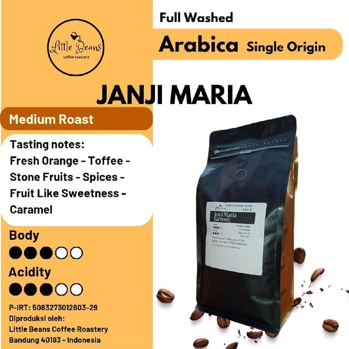 

Kopi Arabica/Arabika Janji Maria Samosir 800gr/400gr/200gr Biji/Bubuk - 200gr, Biji