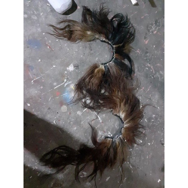 barongan pusat//bandoan rambut ekor sapi SUPER//realpict