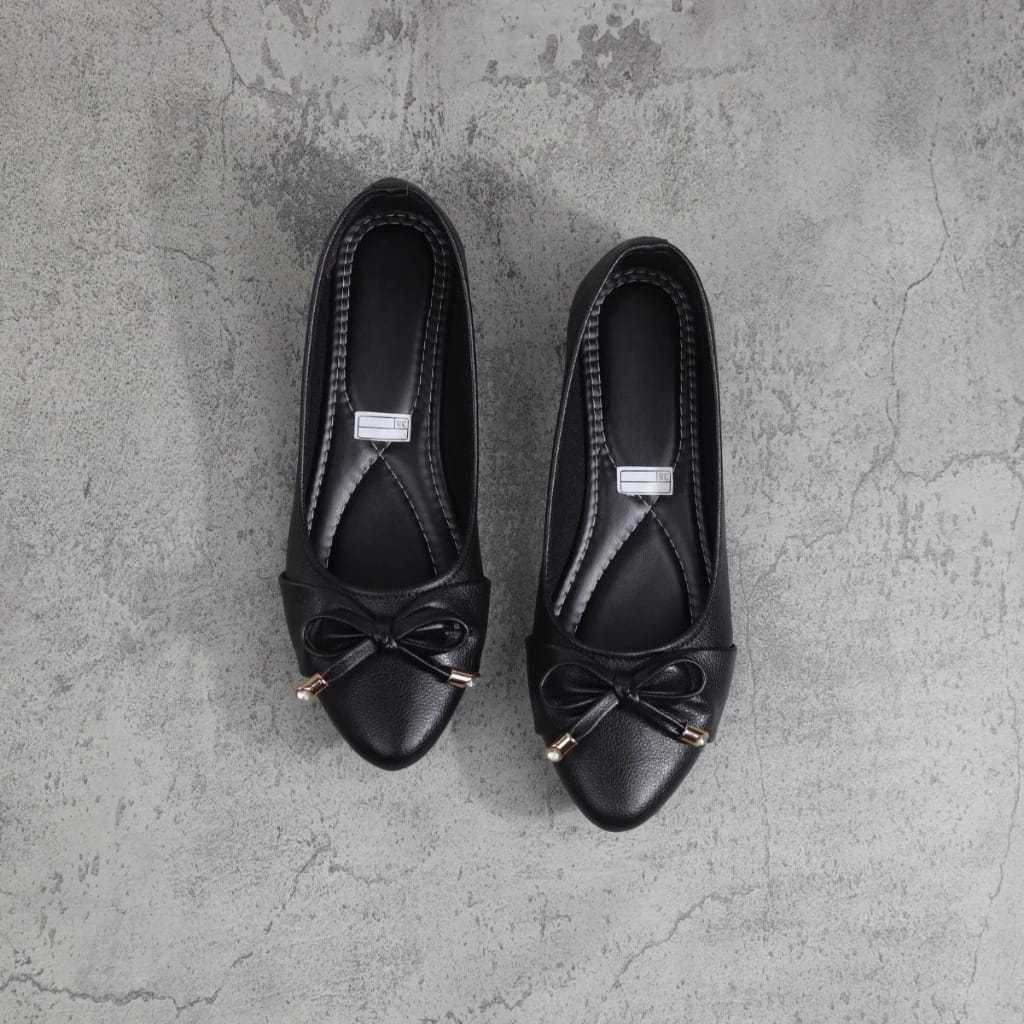 PROMO Sepatu Flatshoes Wanita Kekinian Formal - Flatshoes Wanita - Flatshoes Sekolah - Flatshoes Kan