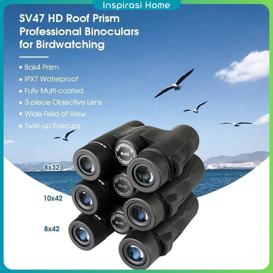 SVBONY Teropong Binocular HD BAK4 FMC Lens Birding Stargazing IPX7 - SV47