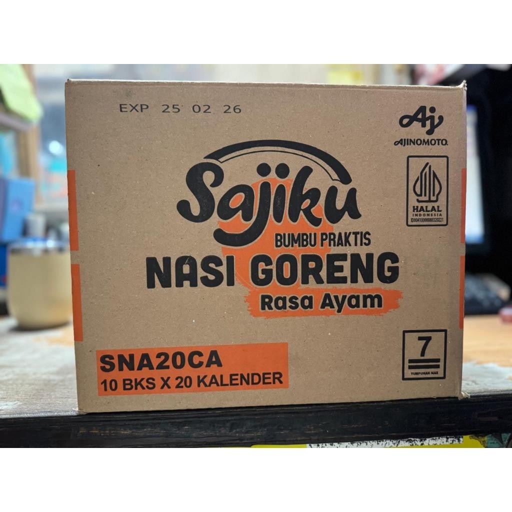 

Sajiku Nasi Goreng Rasa Ayam 20g @ 200 bungkus / 1 dus