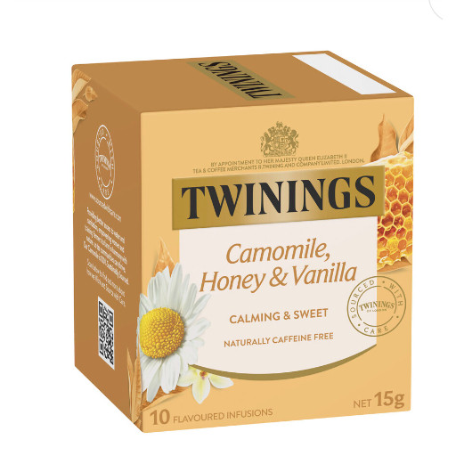 

Twinings Camomile Honey And Vanilla Infusions Tea Bags | 10 pack