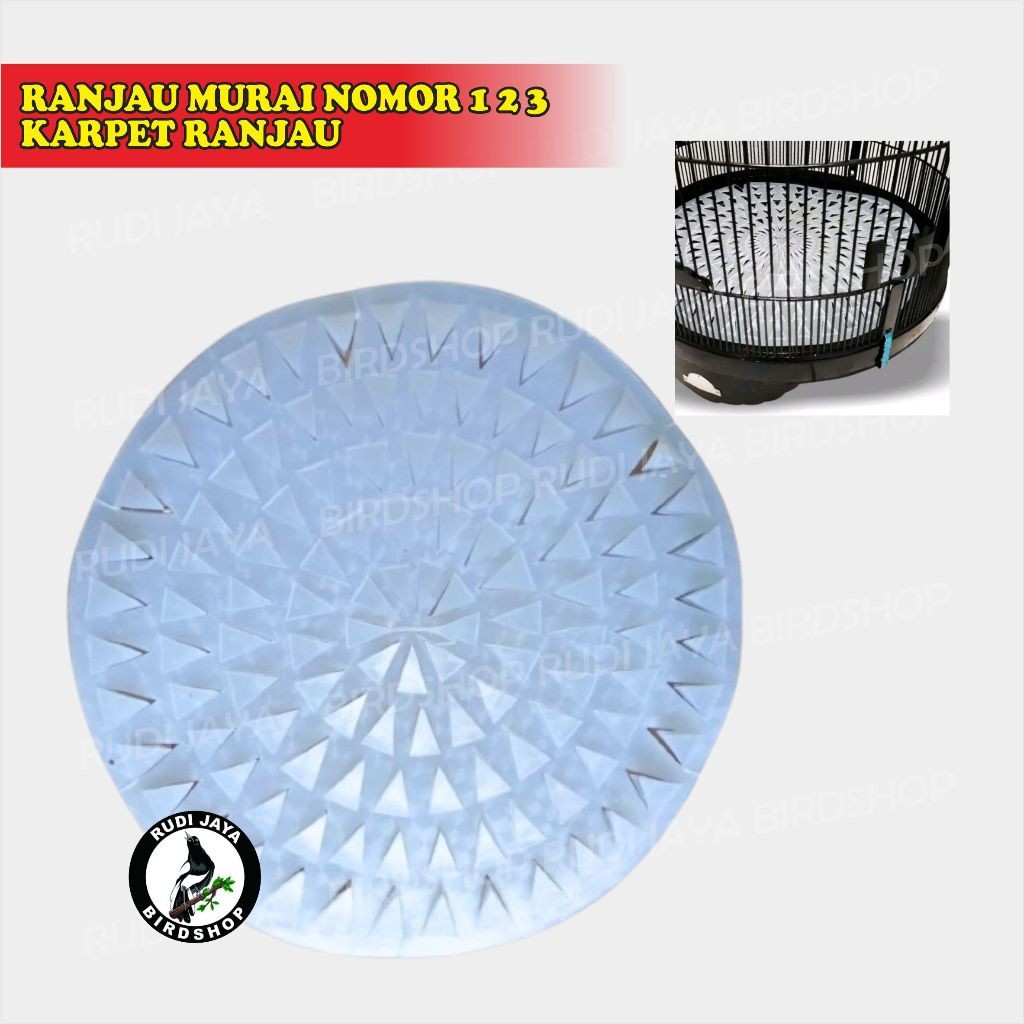 RANJAU MURAI KARPET BAHAN MIKA PLASTIK TAJAM RANJAU MURAI ALAS LANTAI DASAR SANGKAR BURUNG MURAI