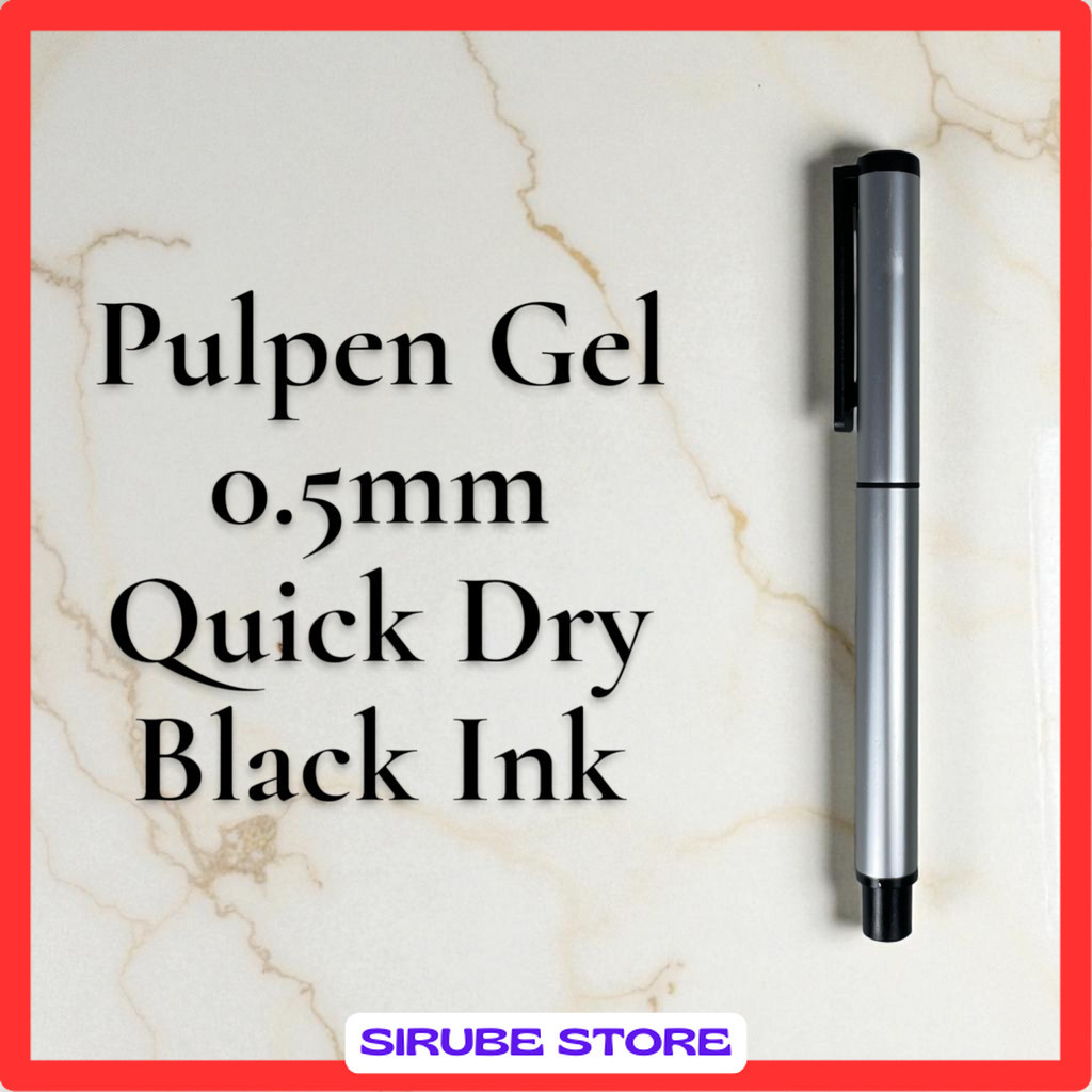 

Kaco Pena Pulpen Gel 0.5mm TUBE Roller Quick Dry Black Ink 1 PCS - K80