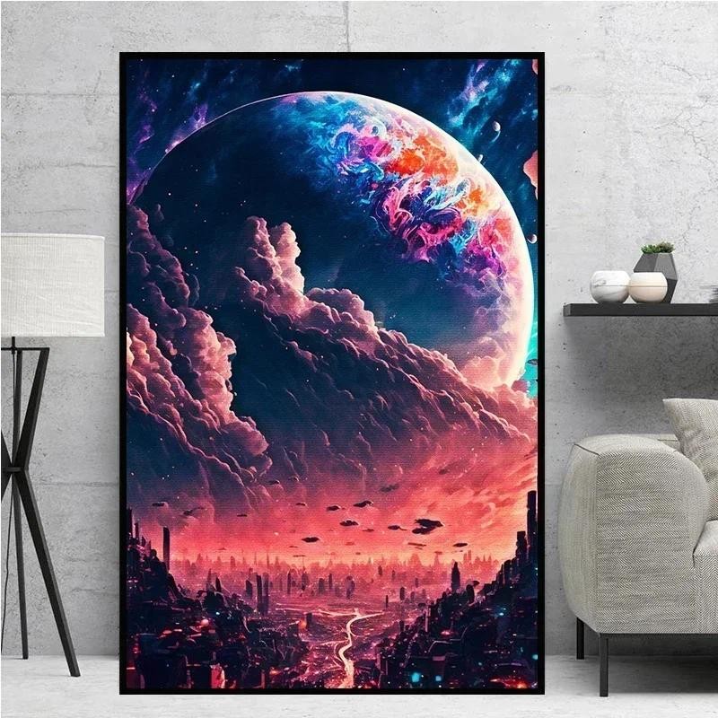 

Canvas Painting Vintage Plants Mushroom Poster and Prints Wall Art Canvas Painting for Living Room Decor