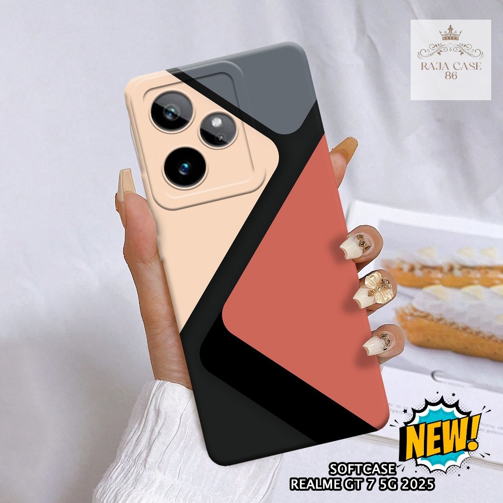 Case Realme GT 7 5G 2025 - Rajacase - casing Realme GT 7 5G - Motif case Abstrak - Pelindung handpho