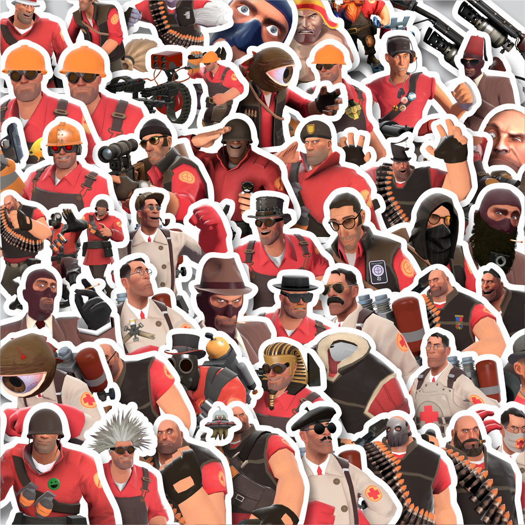

Stiker Cutting Pack Stiker Game Series Team Fortres Character V10 Isi 100Pcs Series Aesthetic Lucu Keren Untuk Koper Bahan Vynil