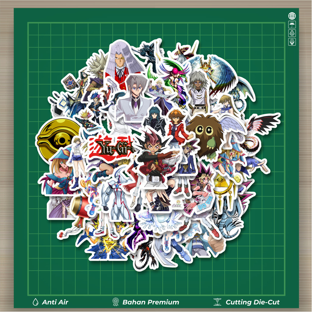 

HOT 50 PCS STIKER Stiker Anime Series Yu-Gi-Oh! Karakter V4 Stiker Fashion Cars Decal Dingin Kartu Album Custom Vinyl Anti Air- Sticker Aesthetic Buku Journal Koper Casing HP Tablet Laptop Helm Motor Botol Minum