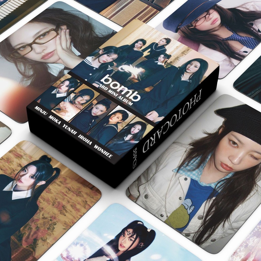 

55Pcs ILLIT Idol Girl New Album I’LL LIKE YOU HD Printd Lomo Cards YUNAH MINJU MOKA WONHEE IROHA Photocards Fans Gifts