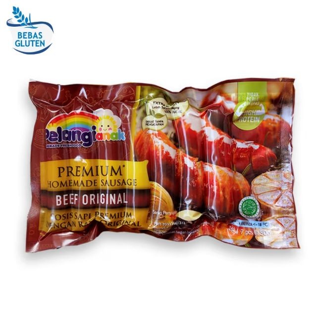 

Pelangi Sosis Sapi 360gr (7pcs) | Sosis Sapi Gluten Free | Sosis Sapi Original | Sosis Sapi Keju |
