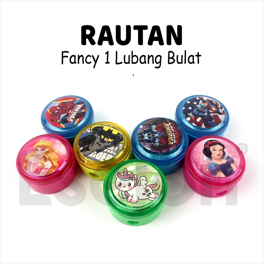 

❤️️1pcs Rautan 1 Lubang Bulat/ Rautan Lucu /Rautan Karakter❤️️