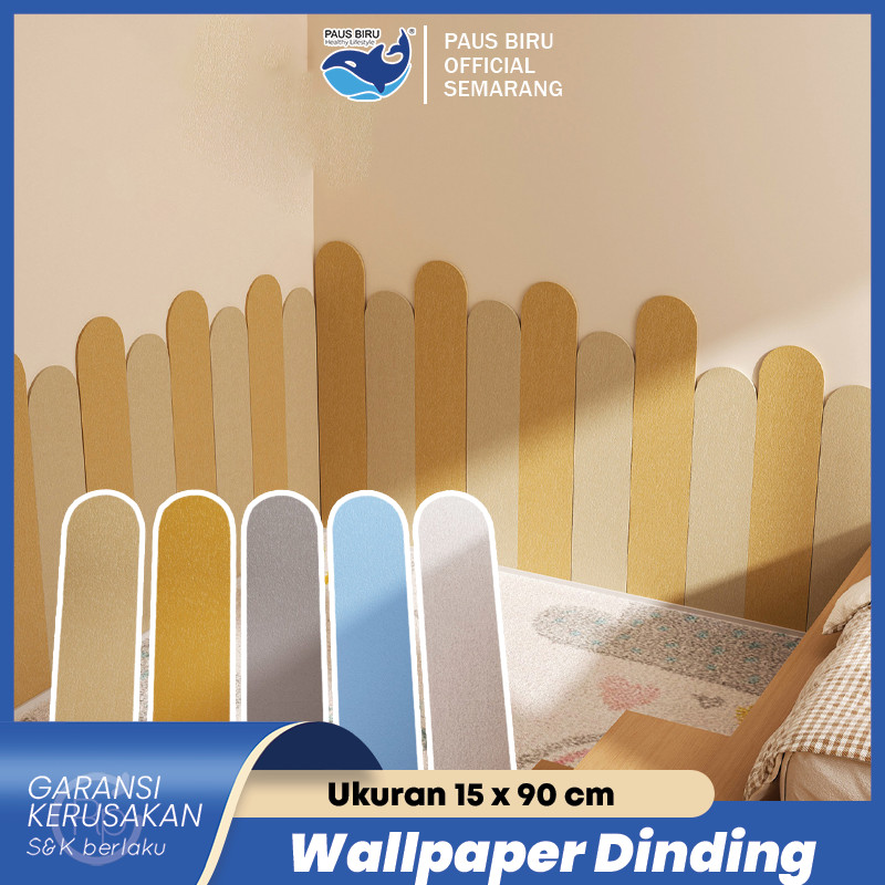 Paus Biru - Wallpaper Dinding Kamar Anak Wall Sticker Playground Anak 15x90cm Tembok Ruang Bermain