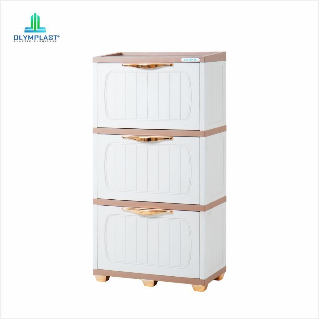 SRO OLYMPLAST -  Shoe Rack Olymplast / Rak Sepatu Plastik / Rak Sepatu Susun Tertutup / Rak Sepatu M