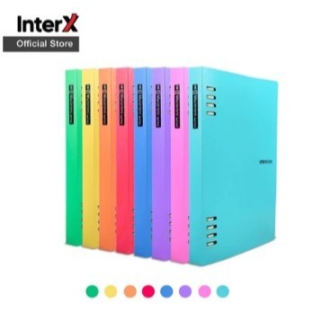 

(1 BIJI) Interx Binder Note A5 8 Ring Macarons BNX400A